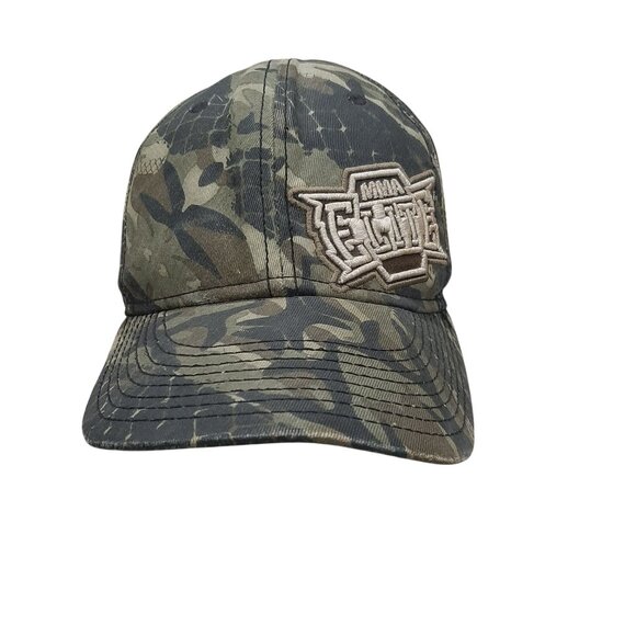 MMA Elite Camo Baseball Hat Embroidered Logo Cotton Size large - Picture 1 of 7